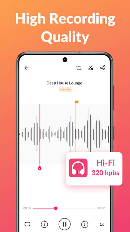 Voice Recorder & Voice Memos Mod ဖန်သားပြင်ဓာတ်ပုံ 2
