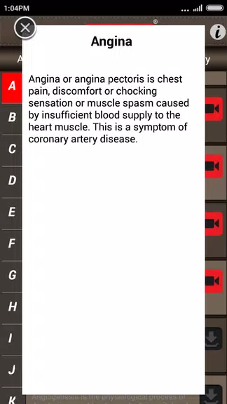 Cardiology-Animated Dictionary स्क्रीनशॉट 1