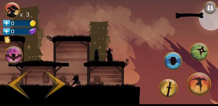 Shadow Samurai : Ninja Revenge ဖန်သားပြင်ဓာတ်ပုံ 0