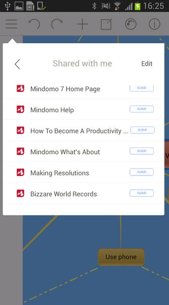 Mindomo স্ক্রিনশট 3