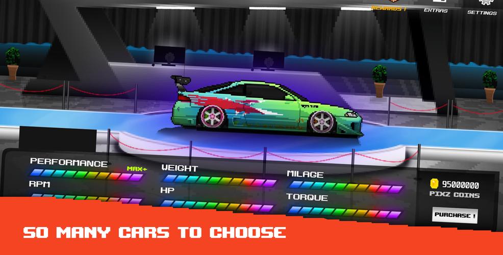 Pixel Car: Reckless Racer Capture d'écran 2
