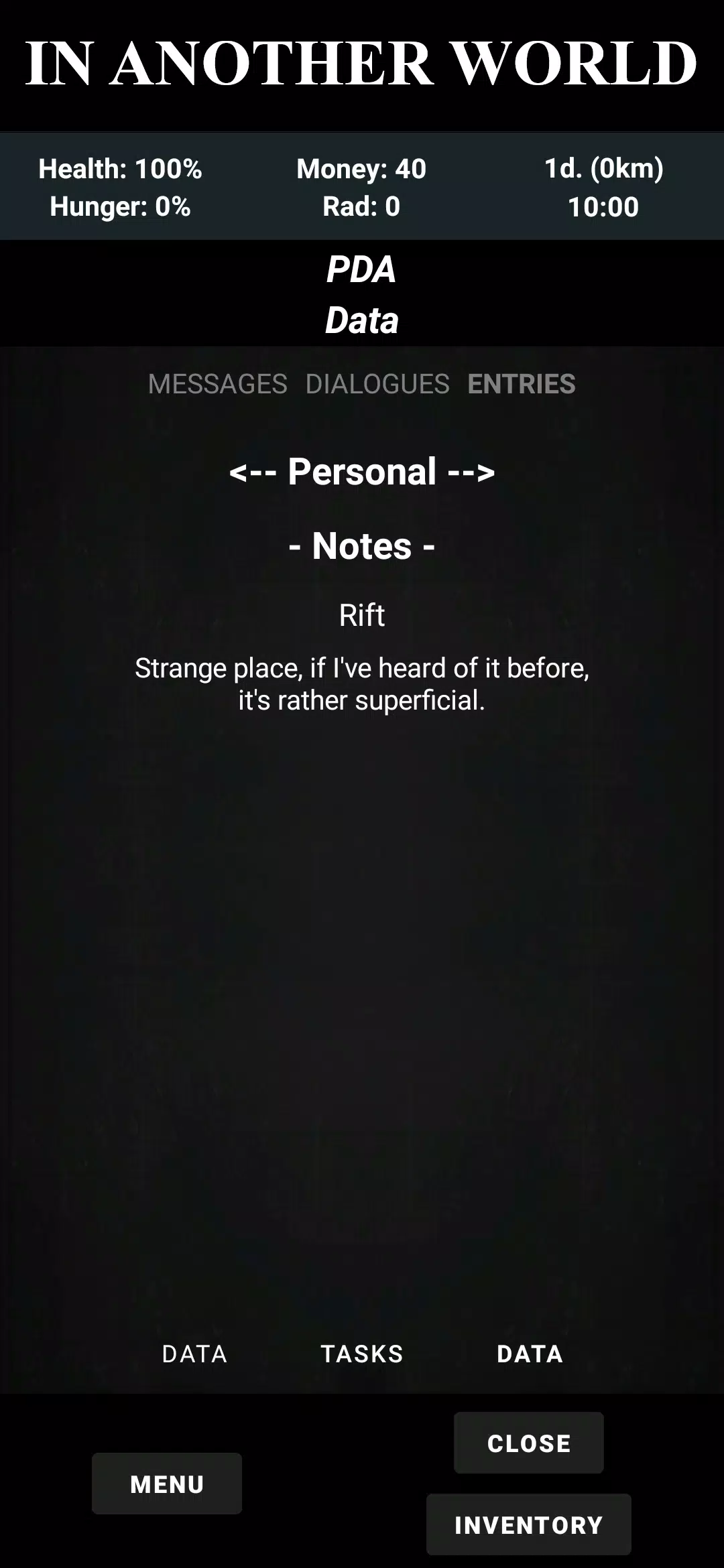 Fault Zone: Text Quest RPG Survival Captura de tela 3