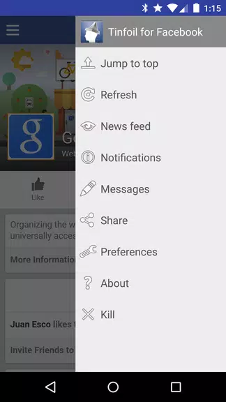 Tinfoil for Facebook Ảnh chụp màn hình 1