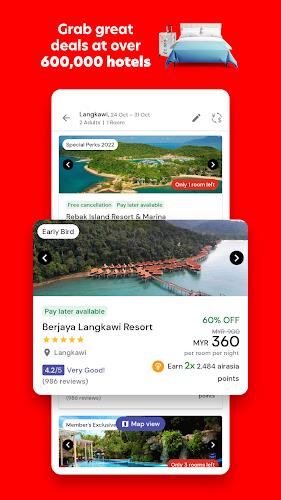 AirAsia MOVE: Flights & Hotels Screenshot 1