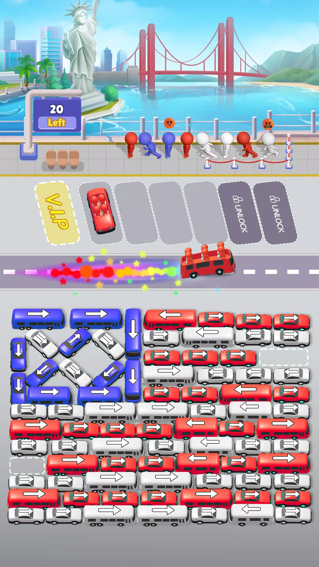 Bus Sort Jam: Parking Puzzle 스크린샷 0