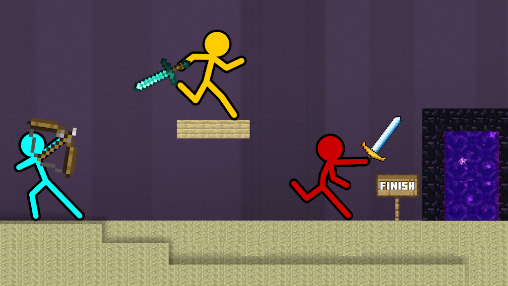 Stick-man Craft Fighting Game应用截图第1张