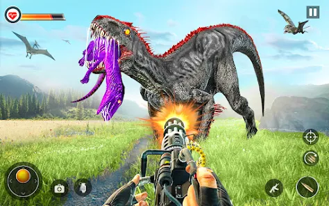 Dino Hunter Sniper 3d: Dinosaur Free FPS Shooting স্ক্রিনশট 2