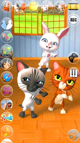 Talking 3 Friends Cats & Bunny 스크린샷 2