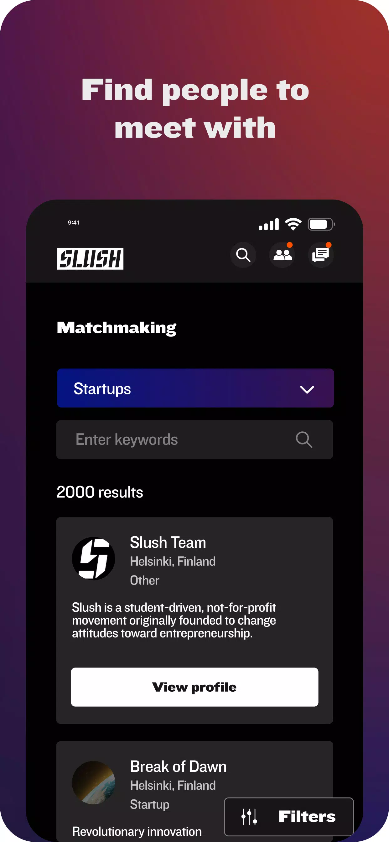 Slush App Ảnh chụp màn hình 1
