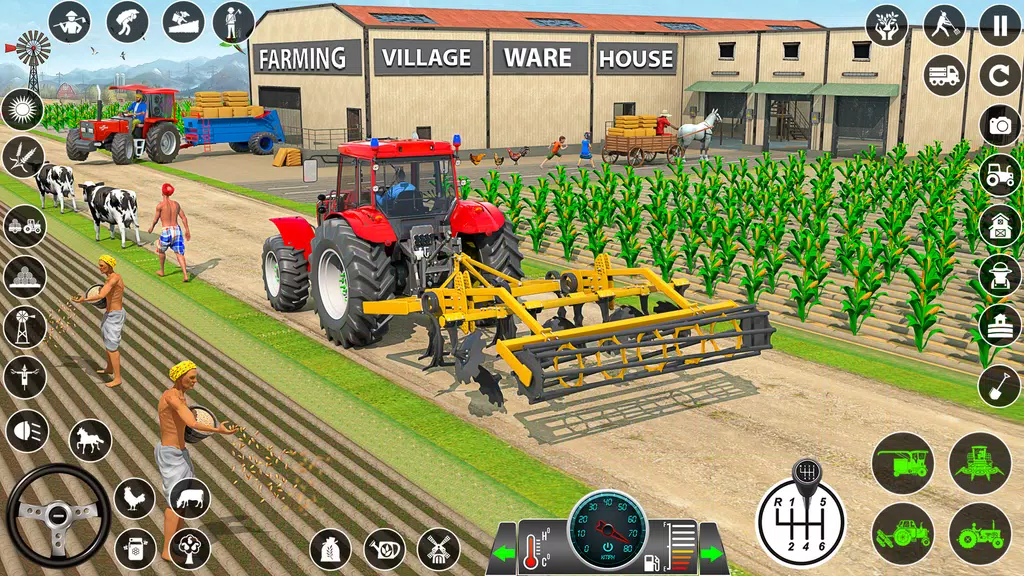 Farming Games: Tractor Driving Capture d'écran 0