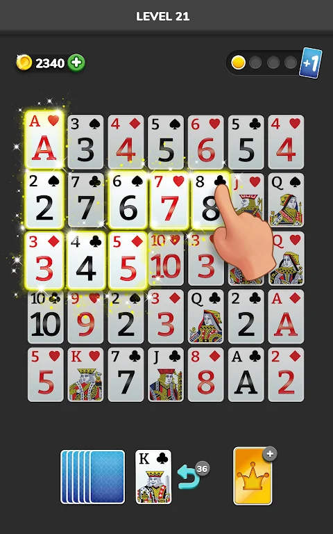 Solitaire 3D - Tripeaks Puzzle स्क्रीनशॉट 2