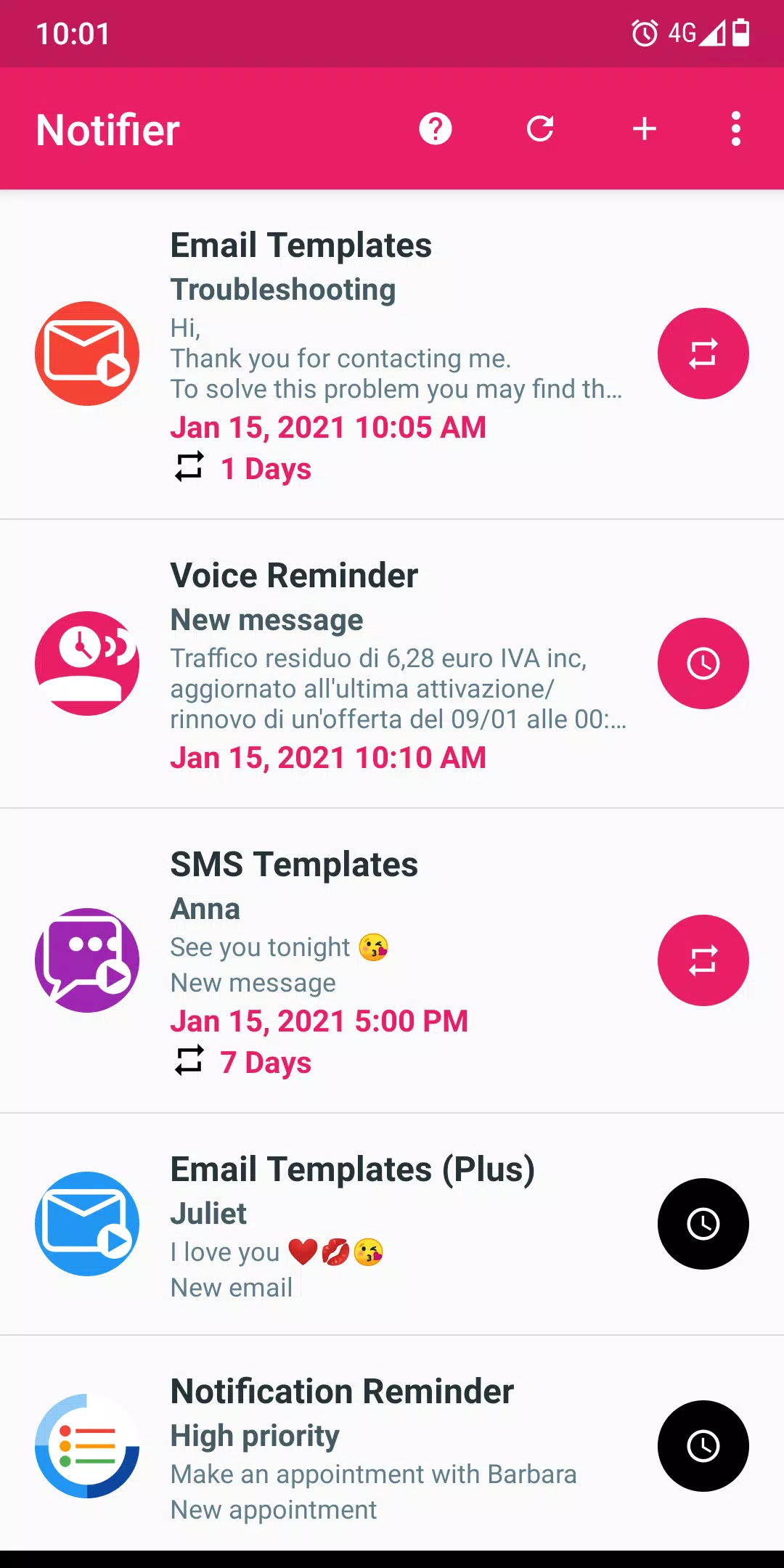 Schermata Fake Notifications 0