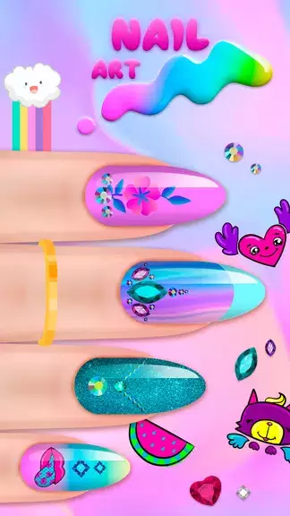 Girls Nail Salon Game:Nail Art Schermafbeelding 2