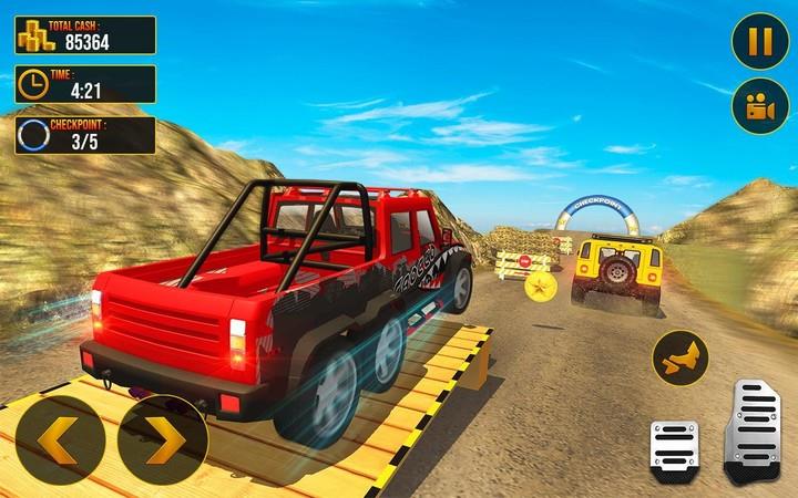 Uphill Jeep Driving Simulator Ekran Görüntüsü 1