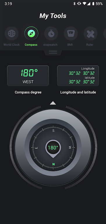 My Tool - Compass, Timer & VPN स्क्रीनशॉट 2