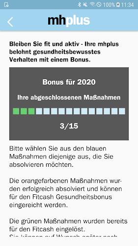 Schermata mhplus Bonus 1