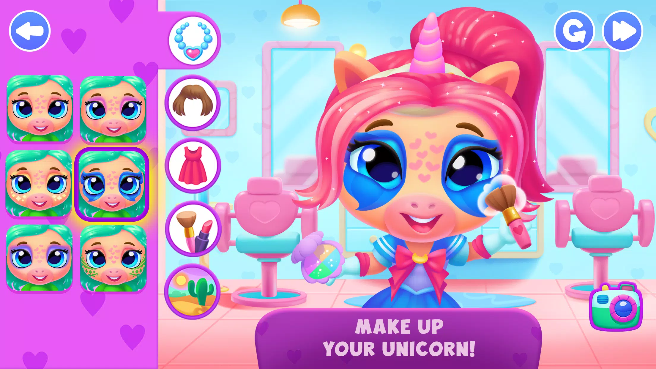 Unicorn Dress up games kids ဖန်သားပြင်ဓာတ်ပုံ 3