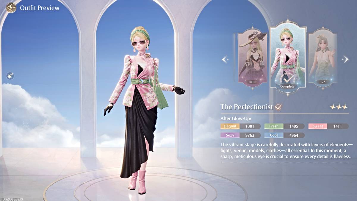 De perfectionistische outfit in Infinity Nikki