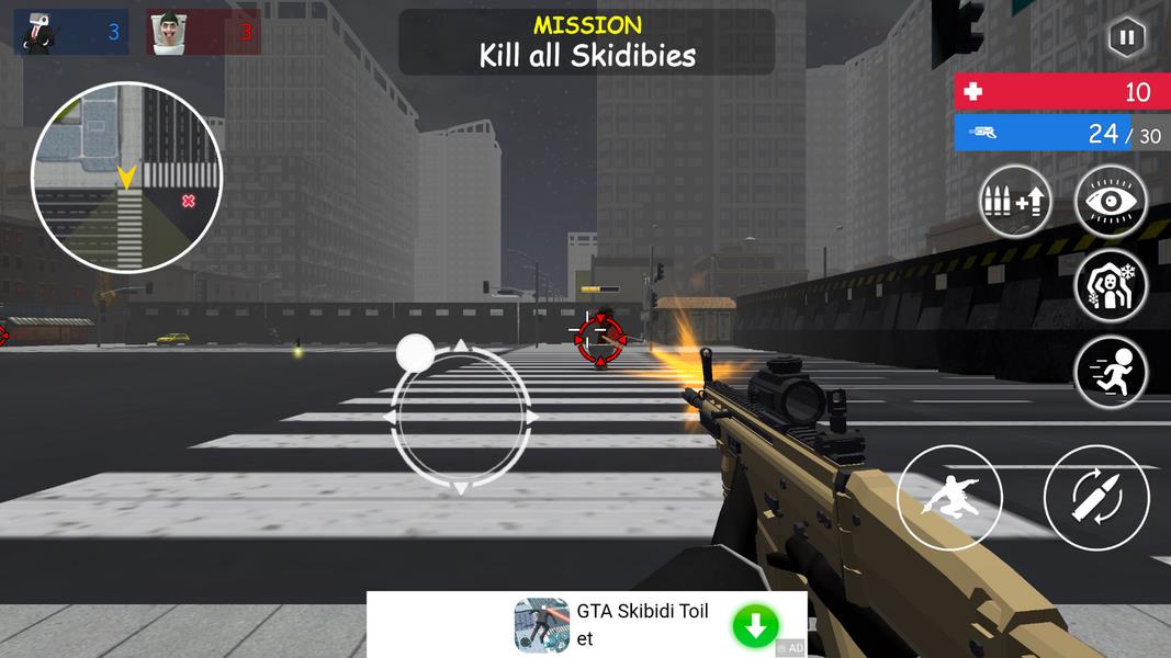 Shoot Skibd Toilet Survival.io ภาพหน้าจอ 3