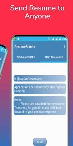 Resume Sender - CV Send Resume स्क्रीनशॉट 1