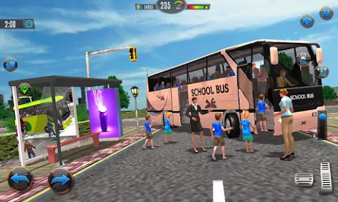 Offroad School Bus Drive Games 스크린샷 0