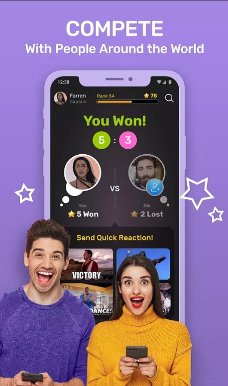 TRIVIA GO! Live 1v1 Quiz Game Screenshot 1