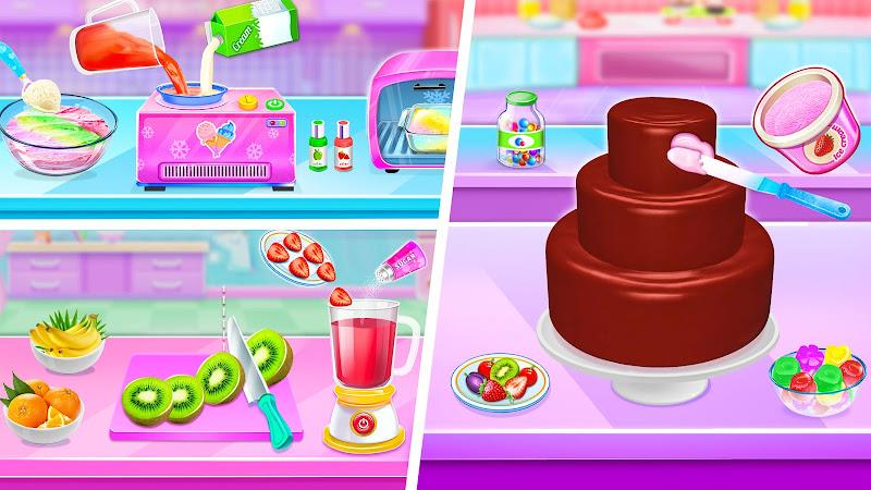 Ice cream Cake Maker Cake Game Zrzut ekranu 2