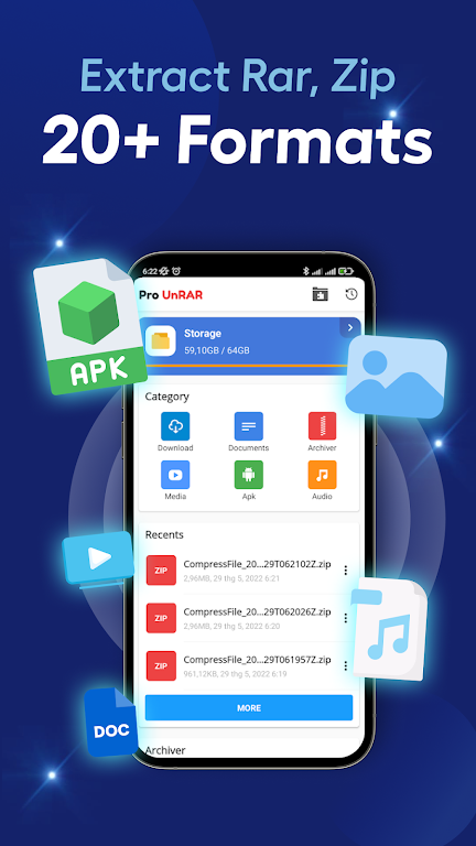 Pro 7-Zip, Unzip Rar Extractor ภาพหน้าจอ 2