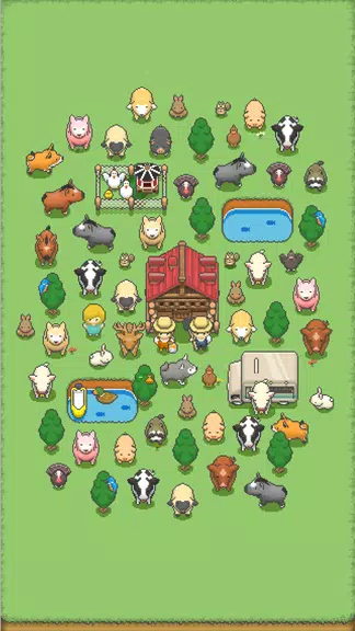 Tiny Pixel Farm - Simple Game ภาพหน้าจอ 0