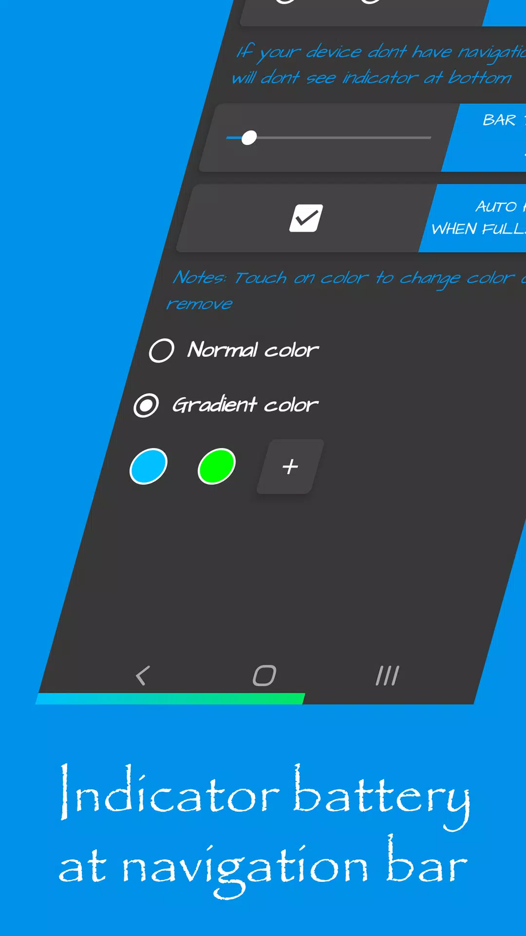 Battery Indicator Bar Captura de tela 1