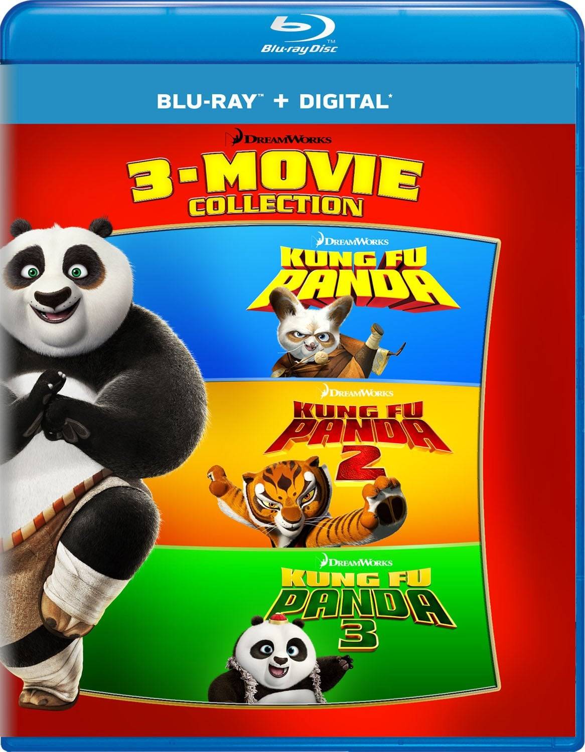 Kung Fu Panda: ရုပ်ရှင် 3 ခုပါရုပ်ရှင် (Blu-Ray)