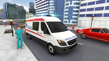 Ambulance Simulator Car Driver Schermafbeelding 2