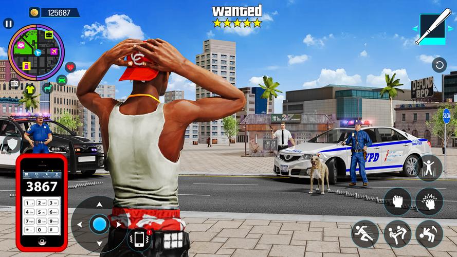 Gangster Mafia City Crime Game Captura de tela 0