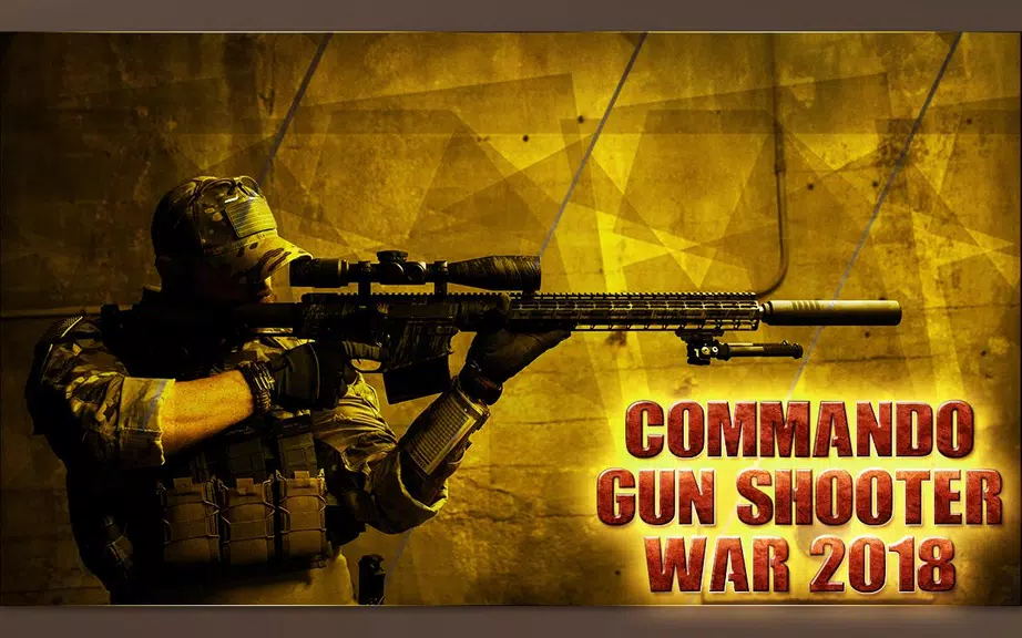 Commando Gun Shooter War 2018 स्क्रीनशॉट 0