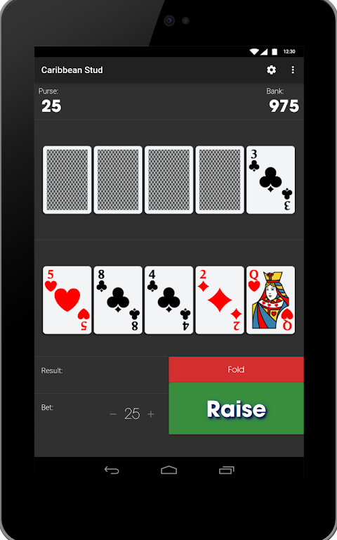 Caribbean Stud - Poker Style Card Game Screenshot 1