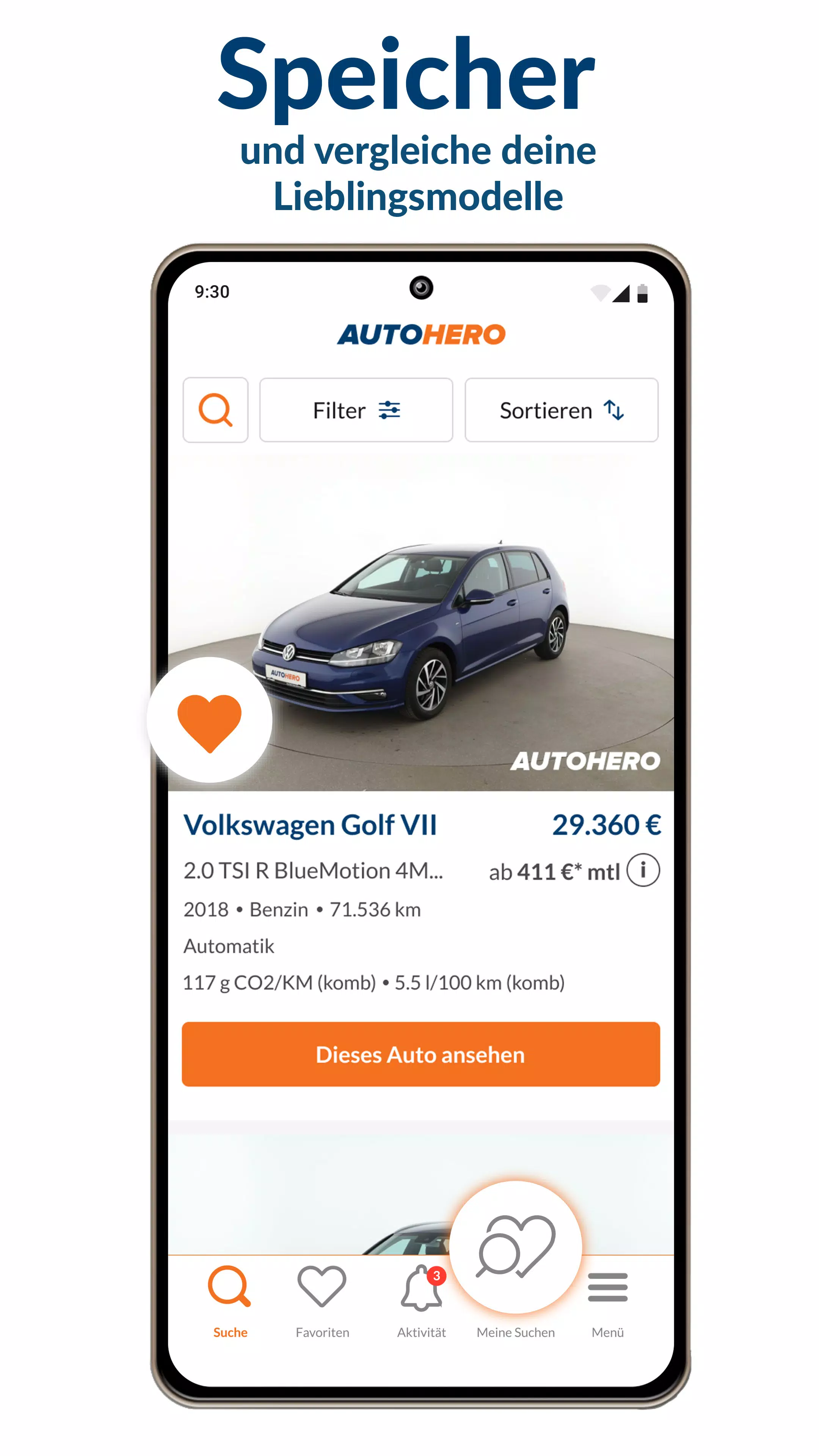 Autohero Schermafbeelding 3