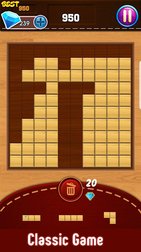 Block Puzzle : Classic Wood スクリーンショット 1