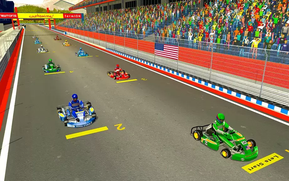 Go Kart Racing Games 3D Stunt 스크린샷 3