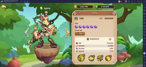 Guía de Construcción de Sylvie en Idle Heroes: Habilidades y Análisis
