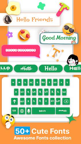 Amharic Keyboard Ethiopia Schermafbeelding 3