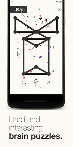 1Line & dots. Puzzle game. Captura de pantalla 2