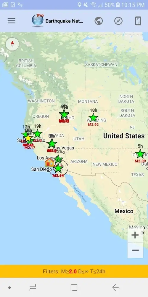 Earthquake Network PRO Captura de tela 1