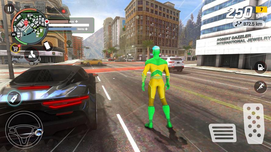 Super Rope Hero: Crime City Captura de pantalla 1