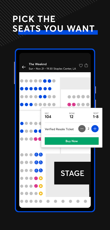 Ticketmaster Zrzut ekranu 3