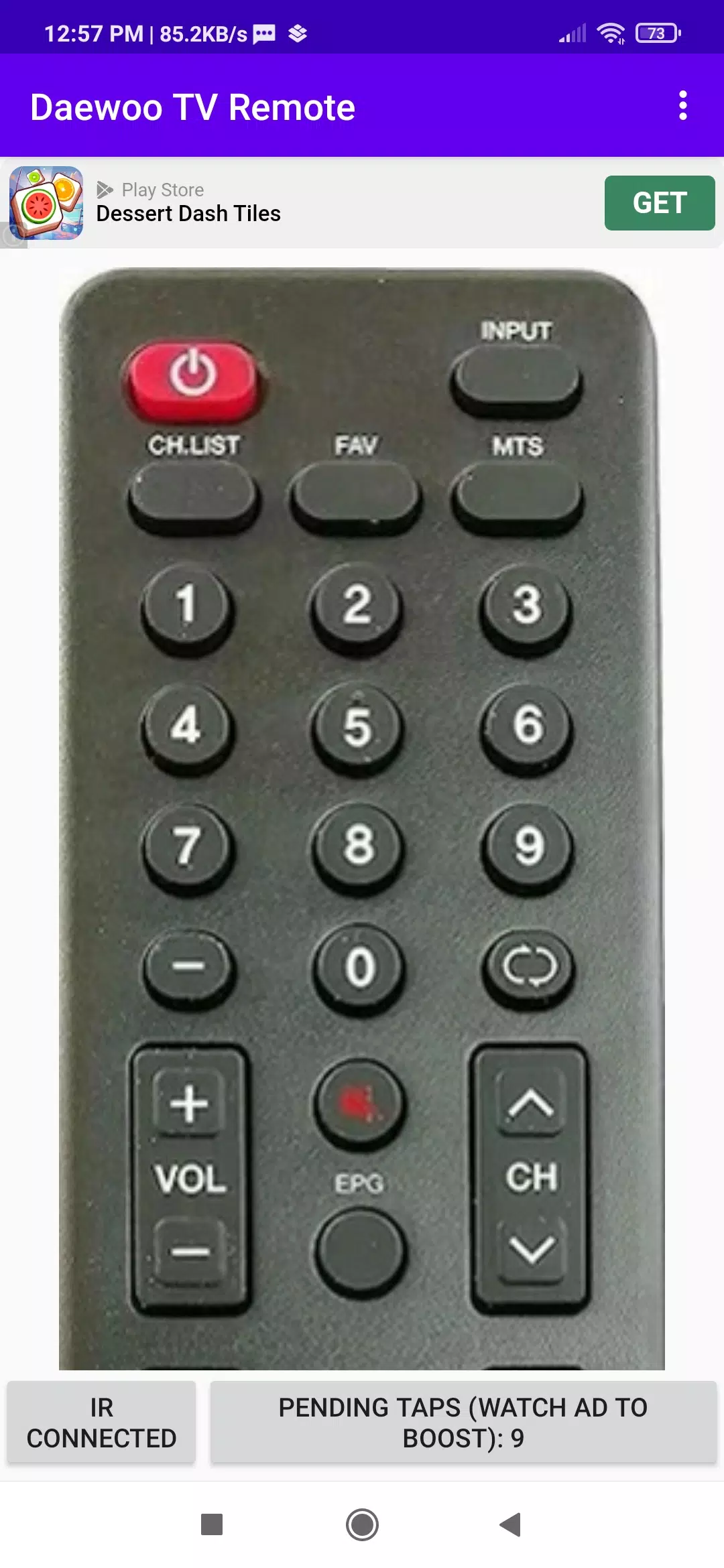 Daewoo TV Remote App Capture d'écran 1