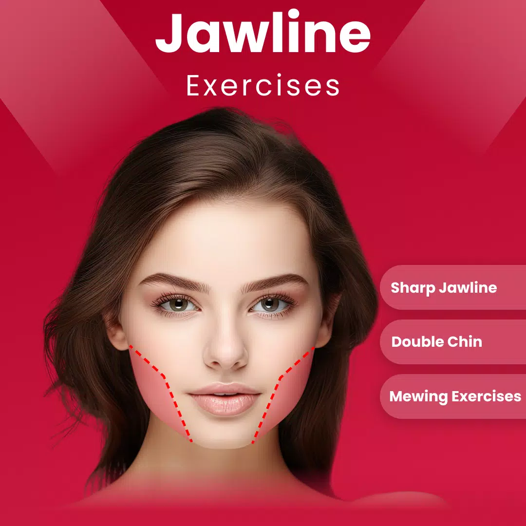 Jawline Exercises & Mewing スクリーンショット 0