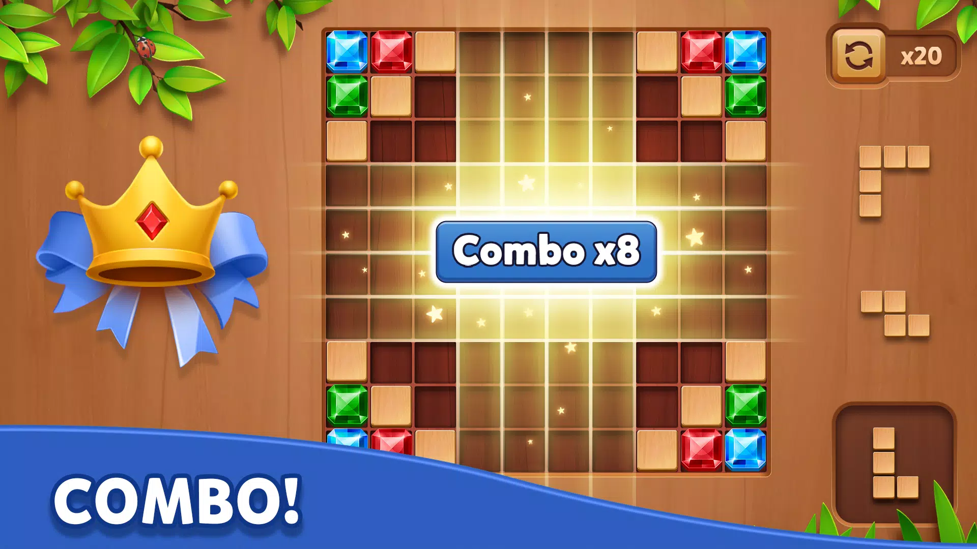 Cube Block - Woody Puzzle Game ဖန်သားပြင်ဓာတ်ပုံ 2