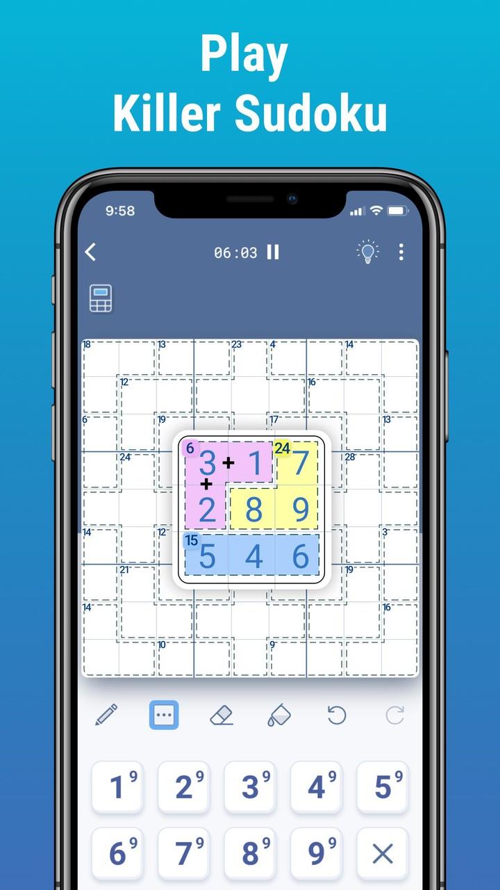 Killer Sudoku by Logic Wiz Capture d'écran 1