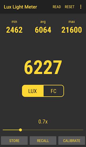 Lux Light Meter Pro Schermafbeelding 1