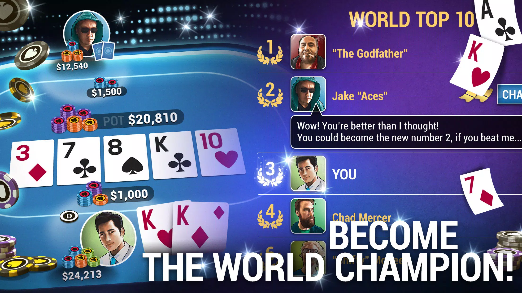 Poker World, Offline TX Holdem Zrzut ekranu 2